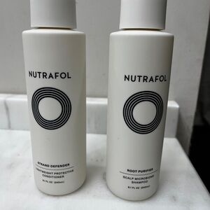 Nutrafol Root purifier shampoo and Strand defense conditioner 8oz size